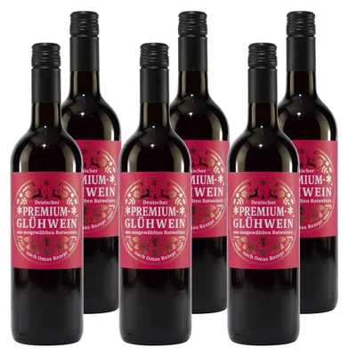 Produktbild von Badischer Premium Glühwein Rot (6 x 0,75L)