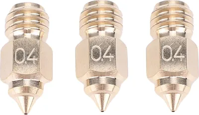 Obrázok produktu pre 3 ks náhradných trysiek hotendu s priemerom 0,4 mm pre 3D tlačiarne Ender 5 Max, z vysoko pevnej mosadze