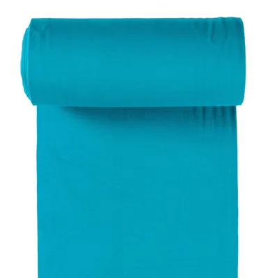 10m Rolle Bündchenstoff Uni 35/70cm petrol