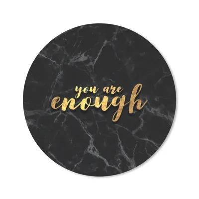 Produktbild von MuchoWow® Mauspad Mousepad Zitate - Selbstvertrauen - Gold - Marmor 50x50 cm - Mousepads - Maus Mat - Pad - Mausunterlage - Vinyl