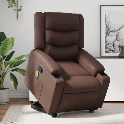 Produktbild von Massagestuhl - Steh-Sitz-Stuhl - Relaxsessel - Massagesessel - Elektrische Liftfunktion - Verstellbar bis 135°
