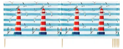 Image de Brise-vent et brise-vue Ladeheid Strand LAEX001 (phare, 8 m)