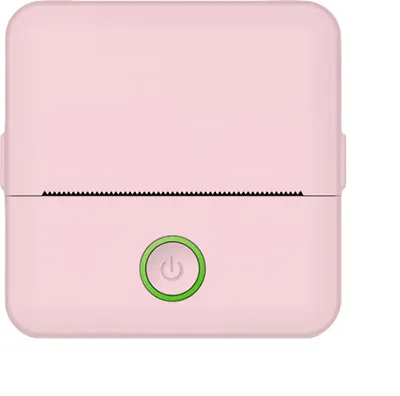 Zdjęcie produktu dla ZELURXX Przenośna mini drukarka fotograficzna Bluetooth, bezprzewodowa, kompatybilna ze smartfonem, drukarka termiczna, naklejki DIY, natychmiastowe zdjęcia, dzieci, dom, różowa