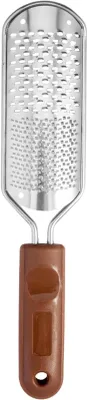 Obrázek produktu pro Odstraňovač mozolů a ztvrdlé kůže - Nerezová ocel - Protiskluzová rukojeť - 28 cm - Stříbrná barva
