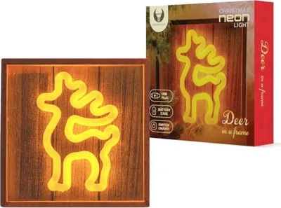 Zdjęcie produktu dla Neon LED Renifer dekoracja świąteczna