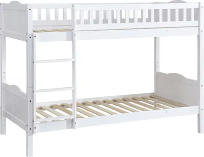 Produktbild von Kinder-Etagenbett "Gabriel" - Holz - Weiß - 90 x 190 cm
