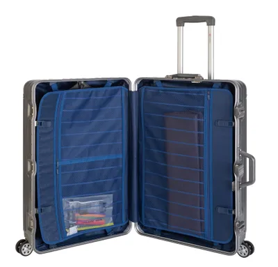Produktbild von Travelhouse London - 2er Reisekoffer Set M+L - Polycarbonat Hartschale Grau