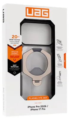 Produktbild von Urban Armor Gear Plasma XTE 360, Cover, Apple, iPhone 18 Pro, 16 cm (6.3"), Asche, Titan