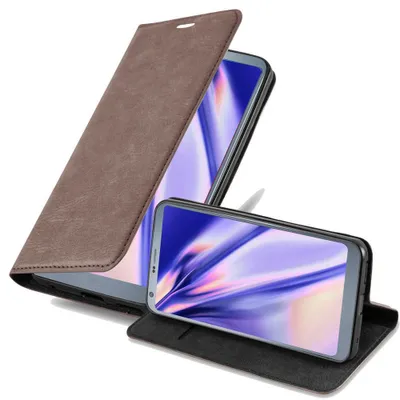 Produktbild von Cadorabo Hülle für LG G6 Schutz Hülle in Braun Handyhülle Etui Case Cover Magnetverschluss