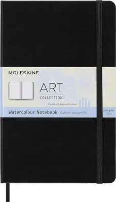 Produktbild von MOLESKINE Aquarellnotizbuch L/A5 200g/qm Hardcover schwarz