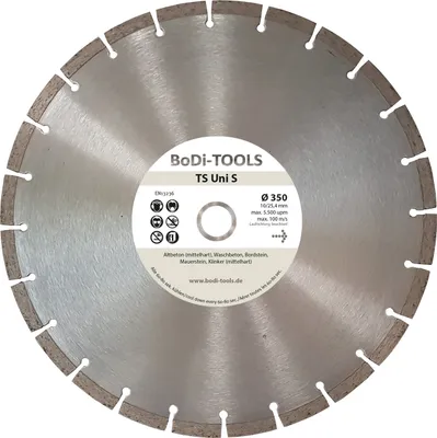 Produktbild von Diamanttrennscheibe Beton TSB - Ø 350 / 22,2 mm Bohrung
