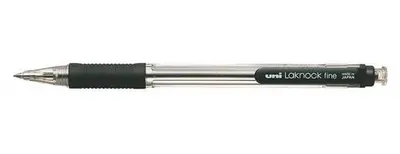 Guľôčkové pero, 0,3 mm, stláčací mechanizmus, UNI "SN-101", čierne