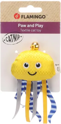 Obrázok produktu pre Hračka pre mačky Flamingo Strellow chobotnica žltá