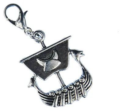 Produktbild von Wikinger Schiff Charm Anhänger Bettelarmband Miniblings Boot silber Schiff