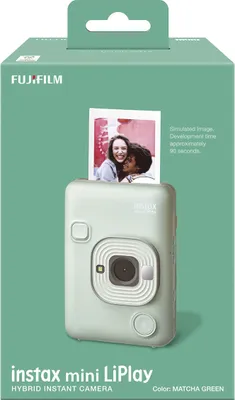 Zdjęcie produktu dla Fujifilm Instax mini LiPlay, 1/5", 2560 x 1920 px, 86 x 54 mm, CMOS, Zielony, 28 mm
