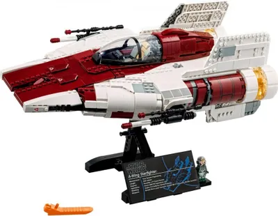 Immagine prodotto di LEGO 75275 Star Wars A-wing Starfighter set per adulti, articolo per fan, oggetto da collezione, astronave con minifigure e pannello informativo
