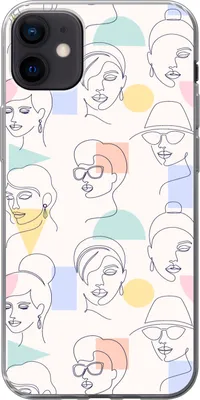 Produktbild von MuchoWow® Handyhülle Schutzhülle Hülle für Telefoonhoesje iPhone 12 mini Mädchen - Frauen - Muster - Pastell - Mädchen - Kinder - Kind - Kind Silikon Softcase Handy Hülle - Bild