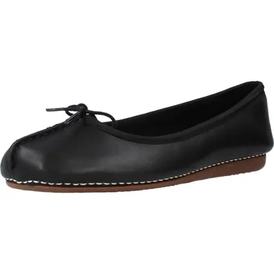 Produktbild von Clarks Schuhe Damen Halbschuhe Ballerinas Freckle Ice schwarz black, Schuhgröße:38