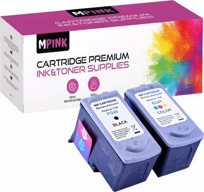 Produktbild von 2x Patronen kompatibel für Canon PG-40 PG-41 Schwarz+CMY Pixma iP1200 1300 1600 2200 MP140 160
