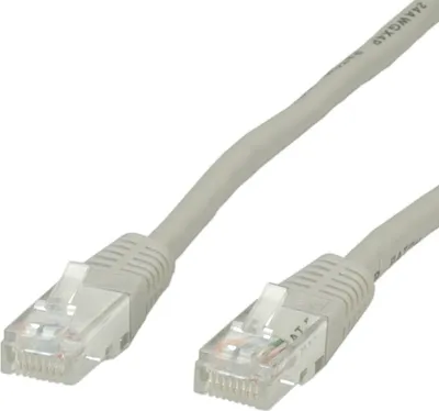 Produktbild von VALUE Patchkabel Cat.6 (Class E) UTP, grau, 10 m