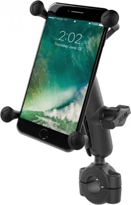 Immagine prodotto di RAM MOUNTS X-Grip® Supporto per telefono a braccio medio con base a manubrio media - Telefoni grandi