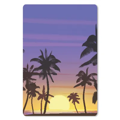 Produktbild von MuchoWow® Mauspad Mousepad Sonne - Palme - Meer 18x27 cm - Mousepads - Maus Mat - Pad - Mausunterlage