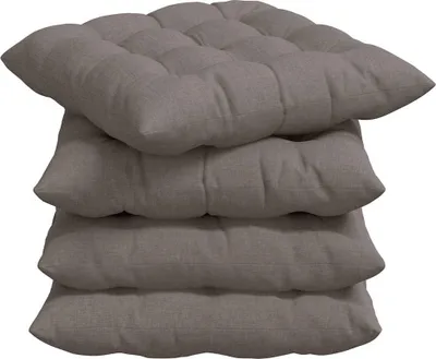 Produktbild von vidaXL Sitzkissen 4 pcs Taupe 40 x 40 x 6 cm Stoff