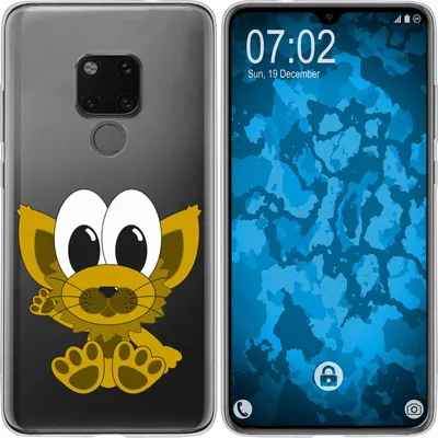 Produktbild von PhoneNatic Case kompatibel mit Huawei Mate 20 Silikon-Hülle Cutiemals M7