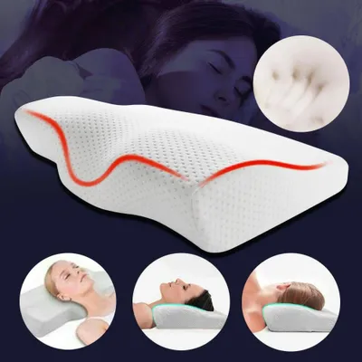 Produktbild von Memory Foam Nackenkissen Ergonomisch Orthopädisch Konturkissen Schlafkissen Stützkissen Zervikalstütze