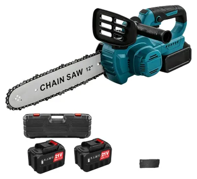 Immagine prodotto di Troncatrice a catena elettrica a batteria, potenza 1500W, motore brushless, 2 batterie, spina di tipo EU