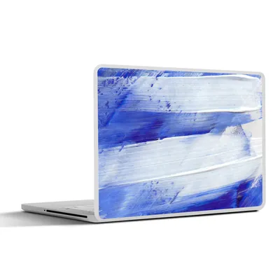 Produktbild von MuchoWow® Laptop Aufkleber Sticker Cover Farbe - Design - Blau 32.5x23.5 cm - Sticker für Laptop - Selbstklebend