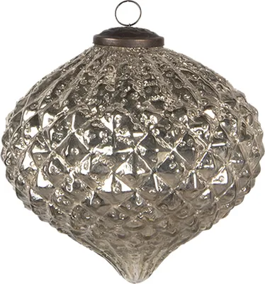 Obrázek produktu pro Clayre & Eef Vánoční ozdoba XL Ø 15x15 cm Stříbrně zbarvené sklo