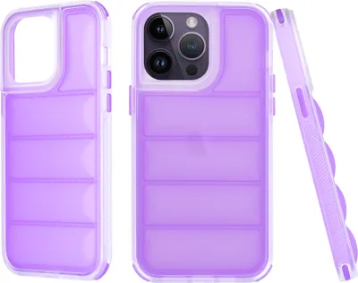 Produktbild von Techsuit Wave Shield Back Cover Hülle für Apple iPhone 14 Pro - Lila
