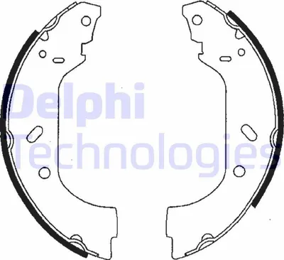 Produktbild von DELPHI Bremsensatz Trommelbremse Hinten für FIAT Ulysse (179) LS1715