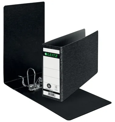 Produktbild von Ordner A5 quer 77mm Hartpappe schwarz