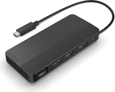 Image de Station d'accueil de voyage à double écran USB-C Lenovo sans adaptateur