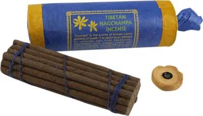 Produktbild von Tibetische Natürliche Räucherstäbchen - Tibetan Nag Champa Incense, Blau, 12*4,5*4,5 cm, Räucherstäbchen aus Tibet, Nepal