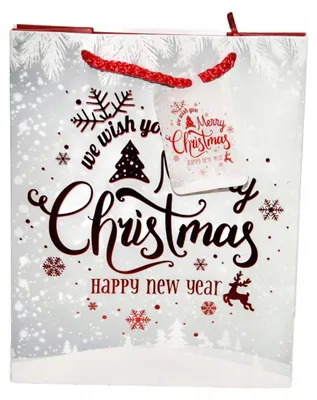 Produktbild von W&K Weihnachtliche Geschenktüte Papier 26*32*12.5cm