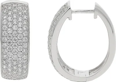 Produktbild von Creolen Damen 925 Silber Zirkonia JL10-06-1669 transparent