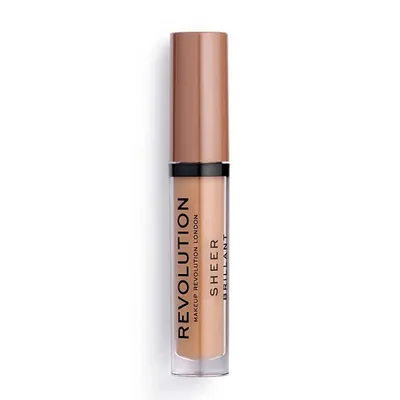 Zdjęcie produktu dla Makeup Revolution, Sheer Brillant, Vegan, Lip Gloss, 119, Hustle, 3.5 ml