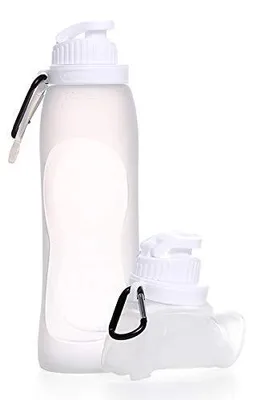 Produktbild von Faltbare Wasserflasche, 500 ml, BPA-frei, ideal für Outdoor-Aktivitäten