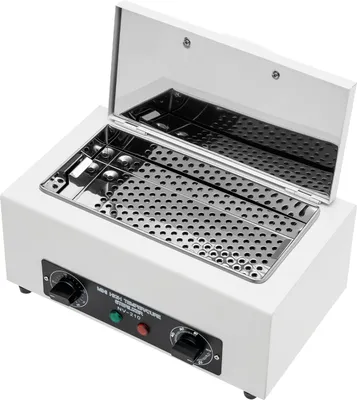 Obrázok produktu pre Sterilizátor na nechty, 300 W suché teplo, veľký objem 2 l, dvojité ovládanie času a teploty, biela farba