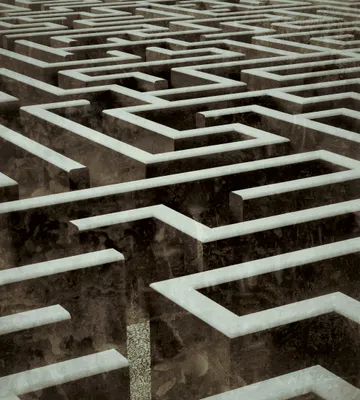 Produktbild von Fototapete - Labyrinth 225x250cm - Vliestapete