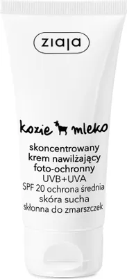 Zdjęcie produktu dla Ziaja Kozie Mleko Skoncentrowany krem nawilżający foto-ochronny cera sucha, 50 ml