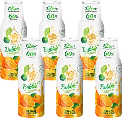 Image de FruttaMax Orange Light Sirop 500ml, Concentré, 6 pièces, Boisson Set