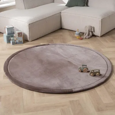 Zdjęcie produktu dla Volero - Mata do zabawy okrągła - Jip Taupe - Ø 200 cm