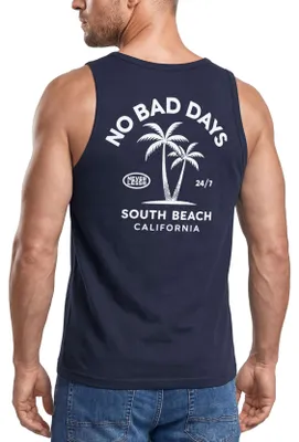 Produktbild von Tanktop Herren mit Grafik-Print - Design No Bad Days - Trägershirt Baumwolle Sommer Sport Streetwear Neverless®