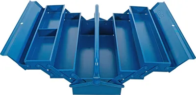 Image de BGS Caisse à outils métallique vide 420 x 200 x 200 mm 5 compartiments - 33000