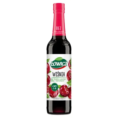 Zdjęcie produktu dla Łowicz Suplement Diety W Syropie O Smaku Wiśniowym 400 Ml