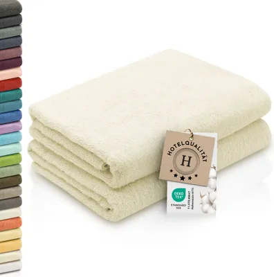 Produktbild von Duschtücher 2er Set, 70x140 cm, natur, Baumwolle